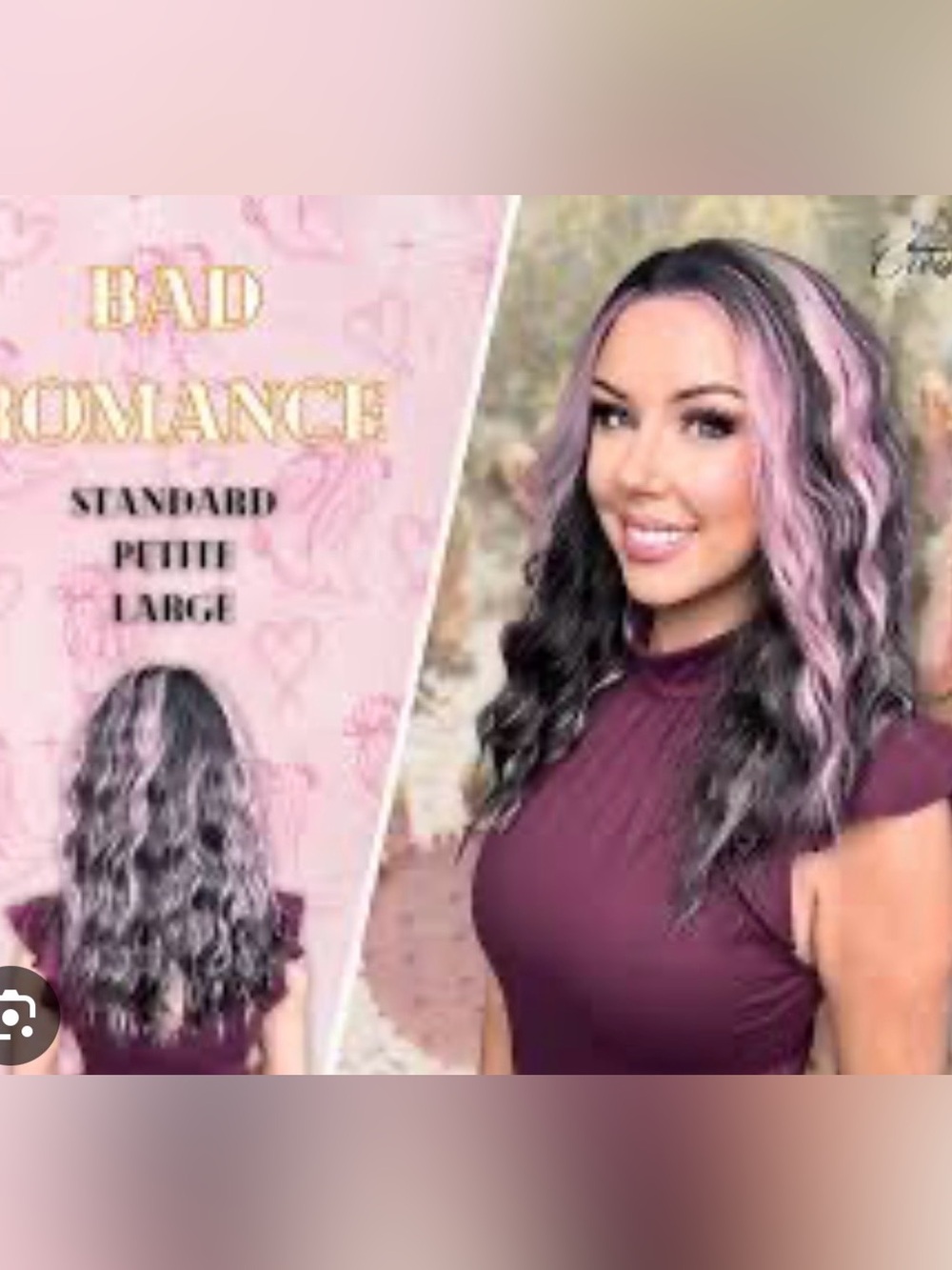 Chelsey Smith Crowns Bad Romance wig with tinsel